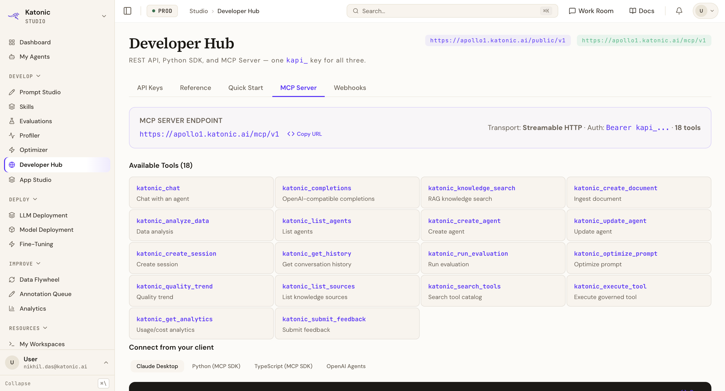 MCP Server · server view
